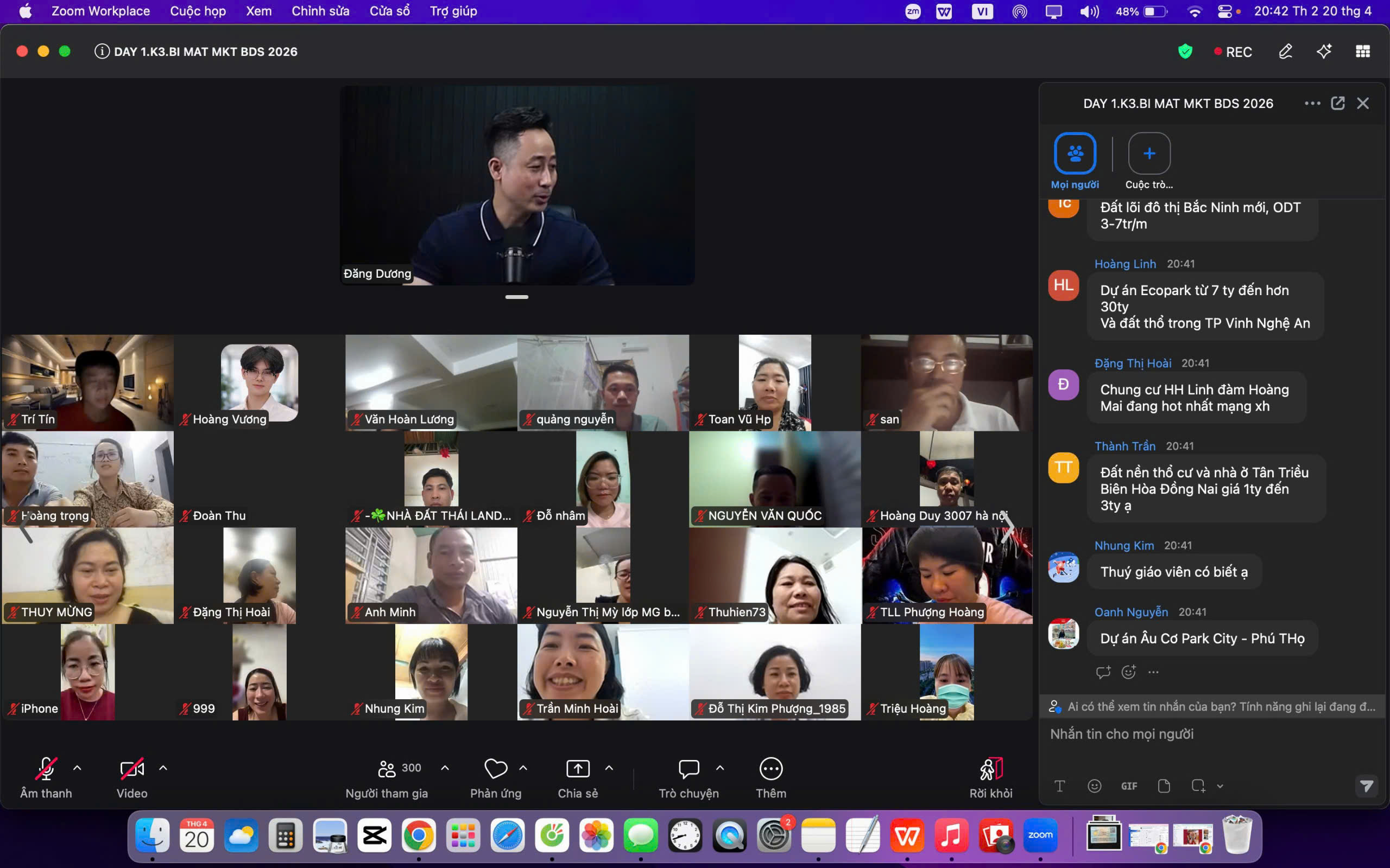 Lớp học online khoá Môi giới thế hệ mới qua Zoom cùng Đăng Dương