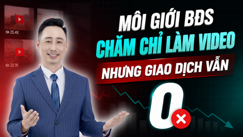 Tại sao môi giới bất động sản chăm chỉ làm video nhưng chưa chốt được giao dịch