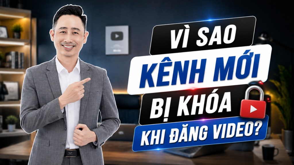 Kênh mới bị khoá khi đăng video và cách phòng tránh — ảnh bìa bài viết
