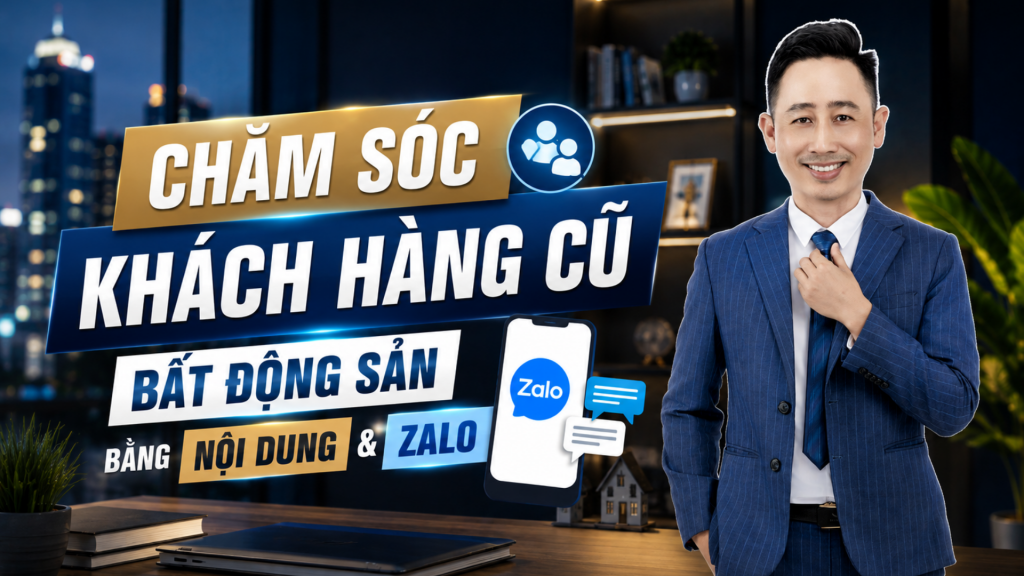 Chăm sóc khách hàng cũ bất động sản bằng nội dung và Zalo — ảnh bìa bài viết