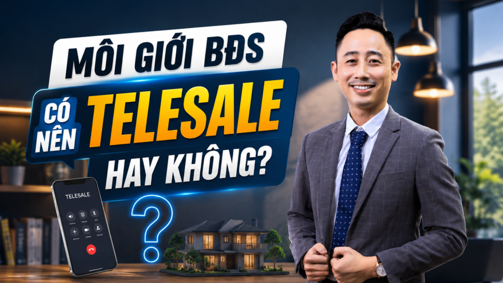 Môi giới bất động sản có nên telesale hay không — ảnh bìa bài viết