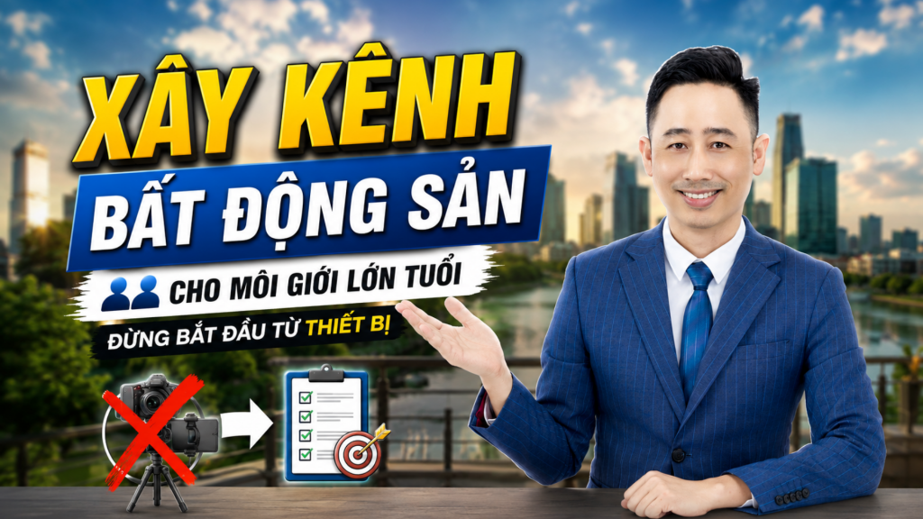 Xây kênh bất động sản cho môi giới lớn tuổi — ảnh bìa bài viết