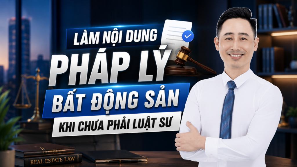 Làm nội dung pháp lý bất động sản khi chưa phải luật sư — ảnh bìa bài viết