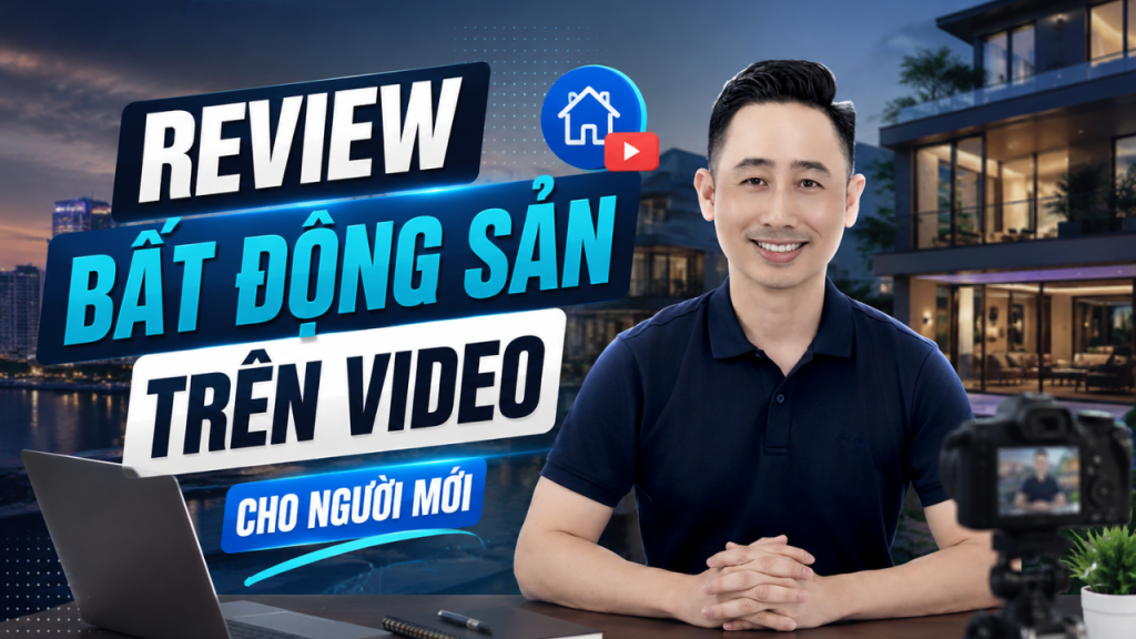 Cách review bất động sản trên video cho người mới — ảnh bìa bài viết
