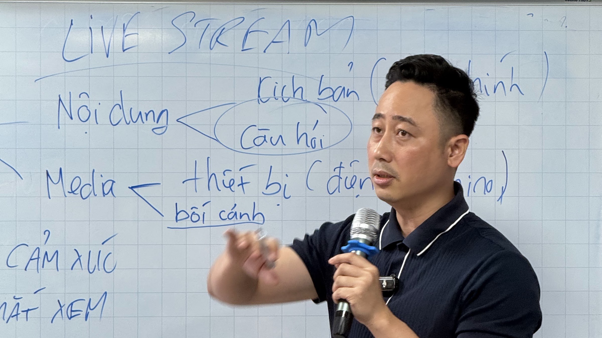 Người làm nghề môi giới bất động sản trong một buổi trao đổi về cách làm nghề đã cũ