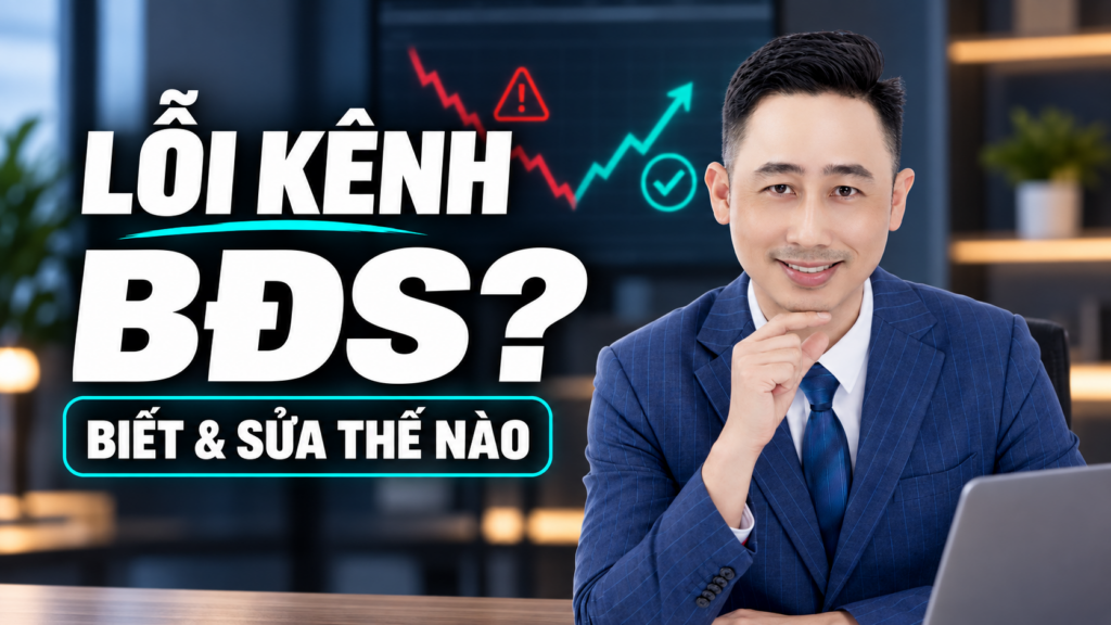 Lỗi kênh bất động sản, Đăng Dương soi kênh video của học viên môi giới trên màn hình