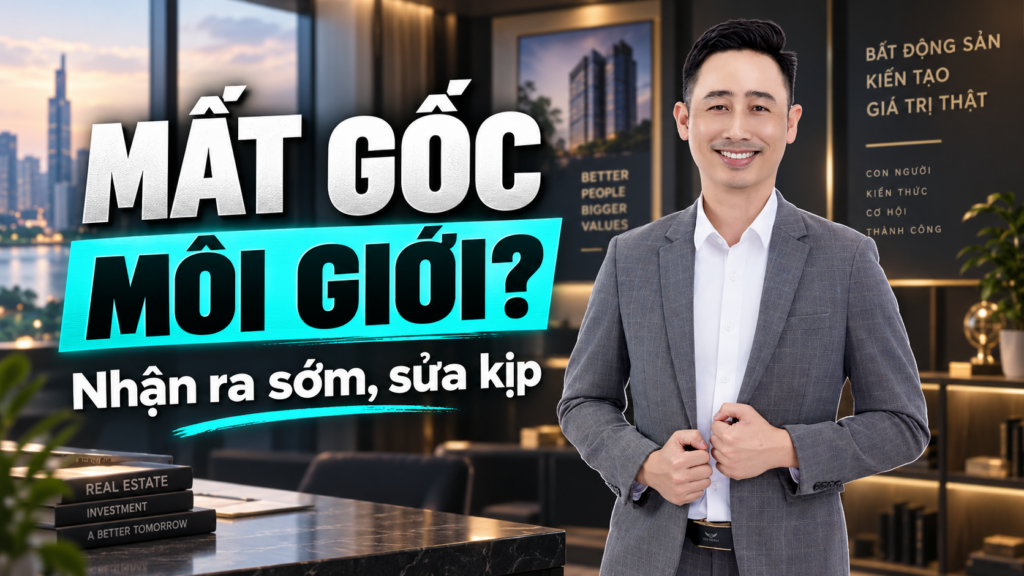 Môi giới bất động sản mất gốc, Đăng Dương chia sẻ với đội môi giới về cách nhận ra sớm
