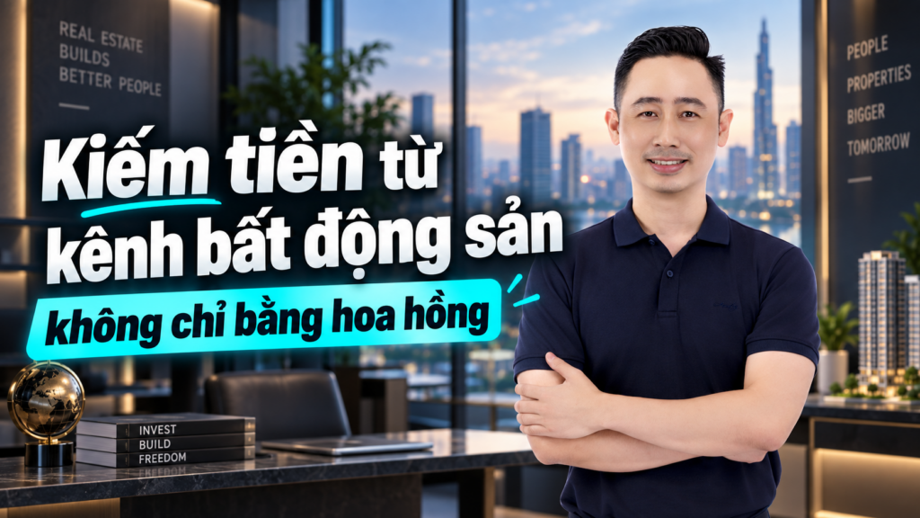Kiếm tiền từ kênh bất động sản, Đăng Dương chia sẻ về chín nguồn thu của một kênh video