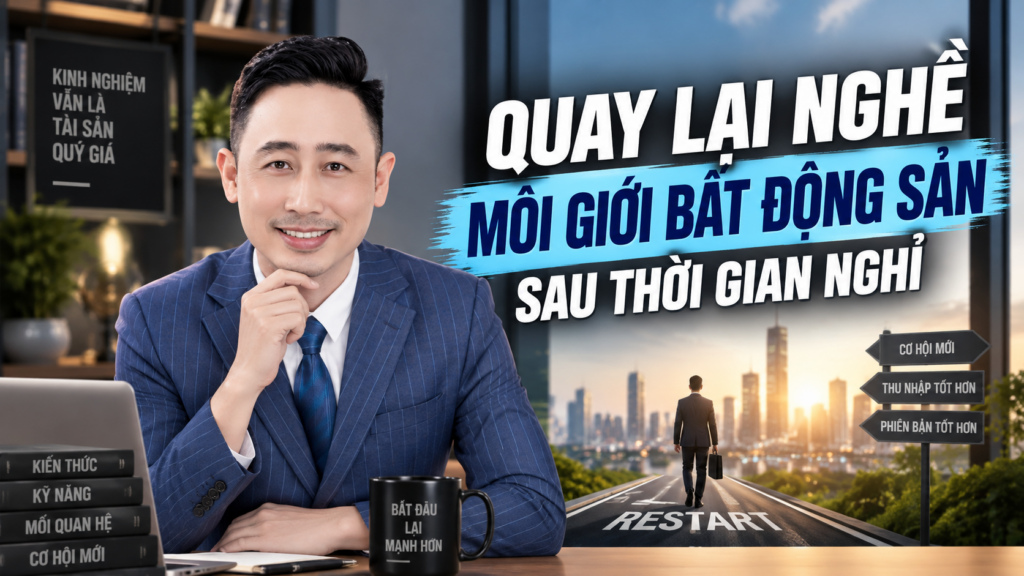 Quay lại nghề môi giới bất động sản, Đăng Dương chia sẻ trong buổi học nghề môi giới