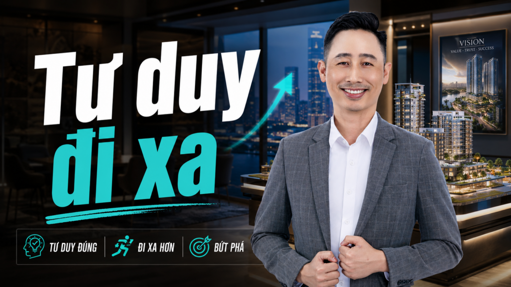 Tư duy môi giới bất động sản, Đăng Dương chia sẻ trước lớp học viên nghề môi giới