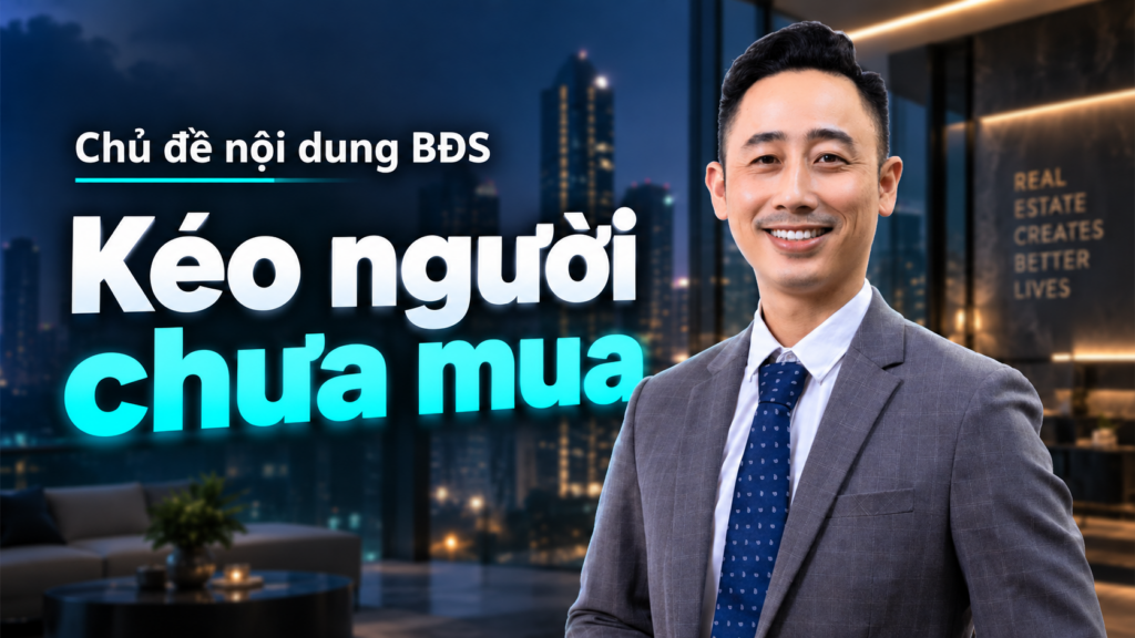 Chủ đề nội dung bất động sản, buổi chia sẻ về cách chọn đề tài cho kênh