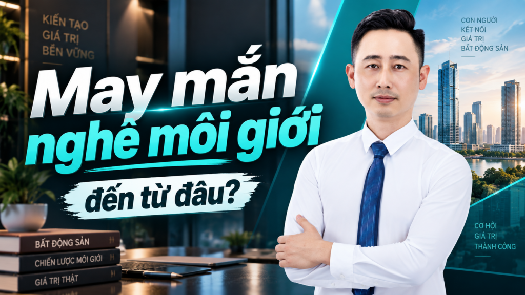 May mắn trong nghề môi giới bất động sản, buổi chia sẻ về cách nghĩ trong nghề
