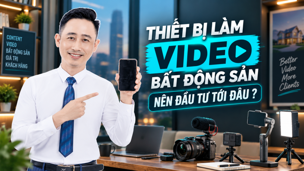 Thiết bị làm video bất động sản, buổi chia sẻ về cách chọn và nâng cấp thiết bị quay