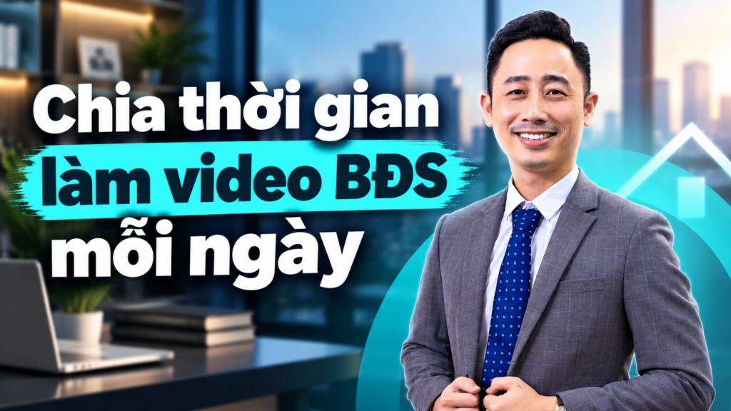 Thời gian làm video bất động sản, buổi chia sẻ về cách sắp xếp quỹ thời gian trong ngày
