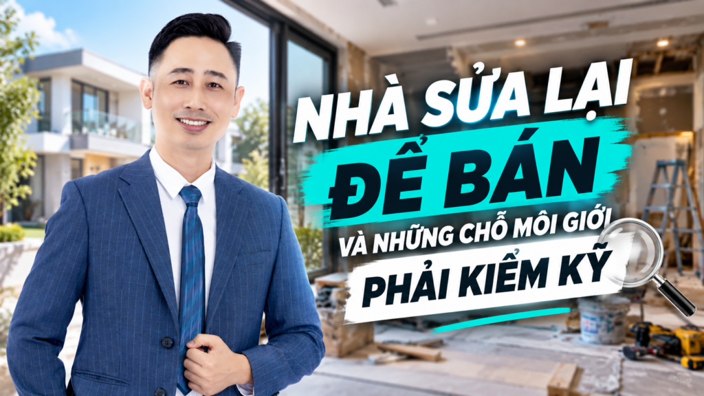 Nhà sửa lại để bán, buổi chia sẻ về những chỗ người làm nghề cần kiểm ở một căn đã qua sửa chữa
