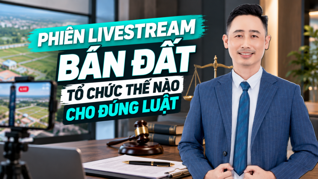 Phiên livestream bán đất, buổi chia sẻ về cách tổ chức một phiên bán bất động sản trên sóng trực tiếp