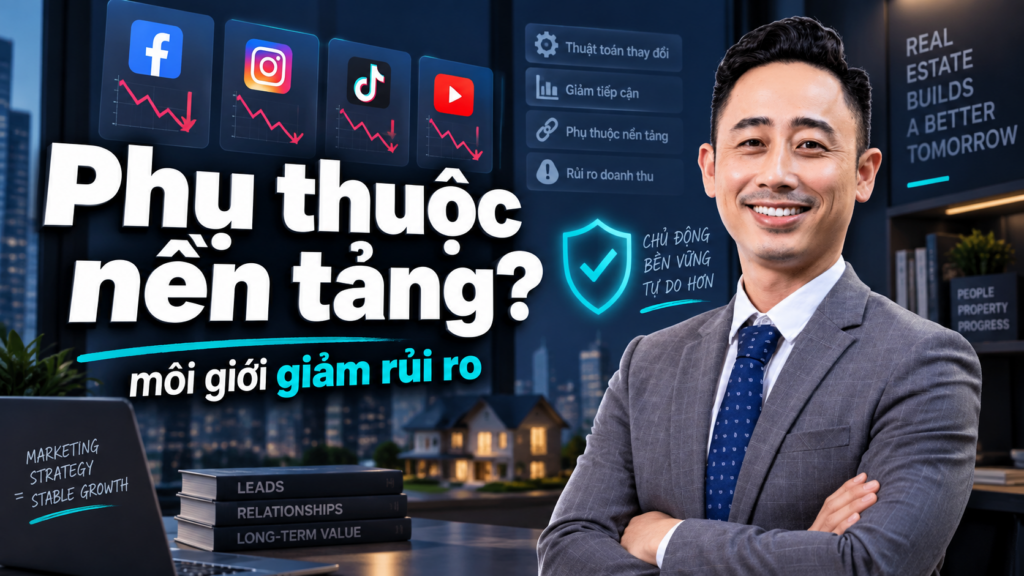 Phụ thuộc nền tảng mạng xã hội, Đăng Dương chia sẻ với môi giới bất động sản về cách giữ kênh của riêng mình