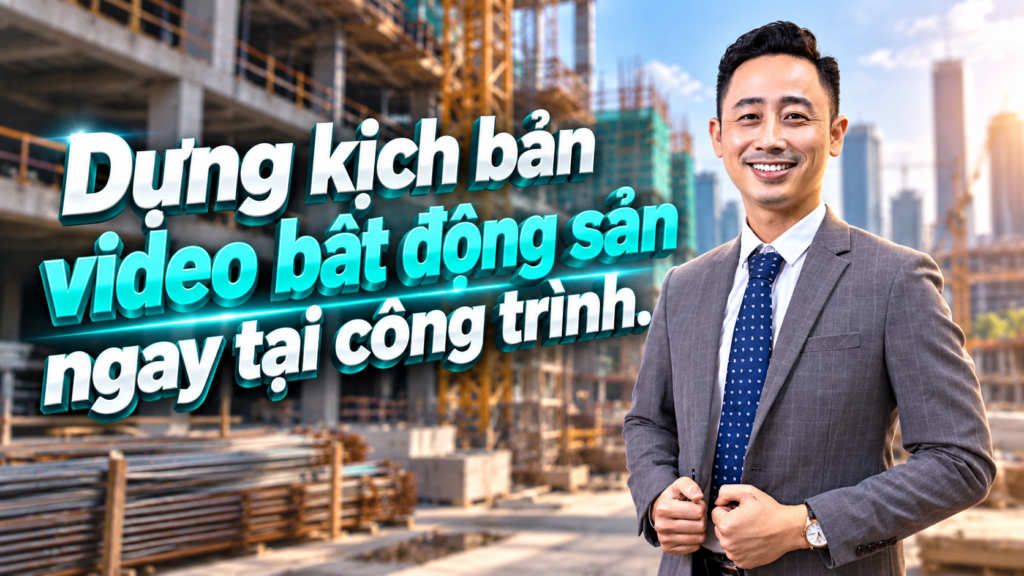 Dựng kịch bản video bất động sản ngay tại công trình