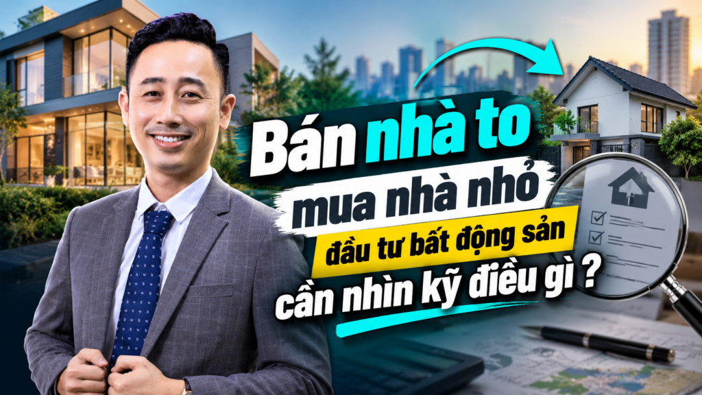 Bán nhà to mua nhà nhỏ đầu tư bất động sản cần cân nhắc kỹ trước khi quyết định