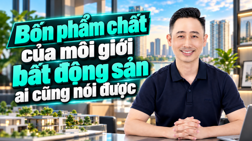 Bốn phẩm chất của môi giới bất động sản ai cũng nói được