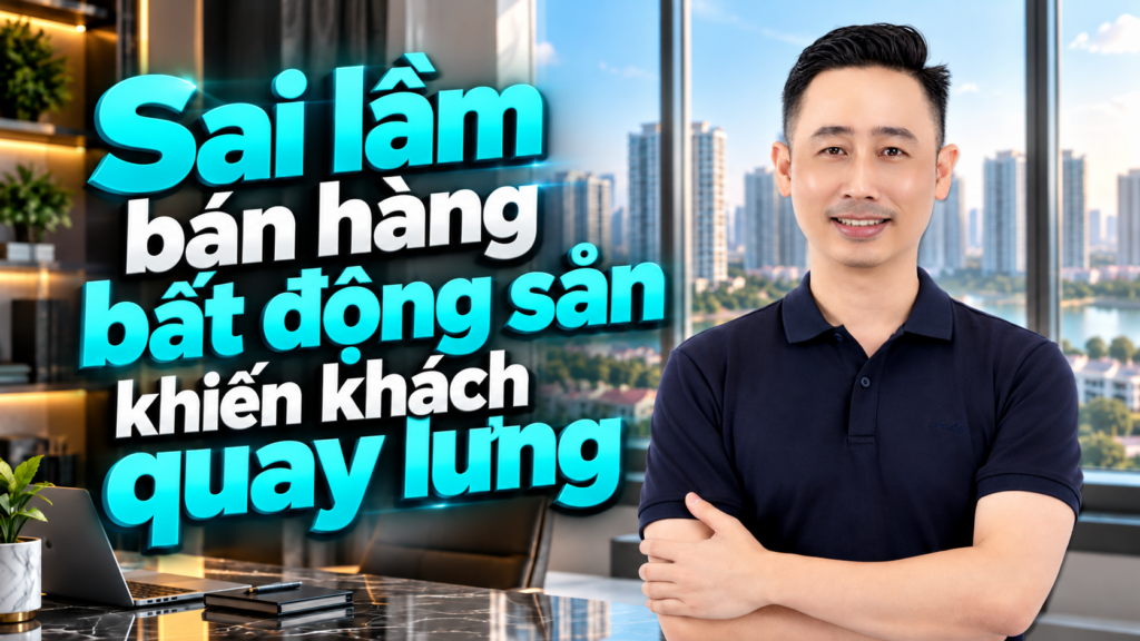 Sai lầm bán hàng bất động sản khiến khách quay lưng